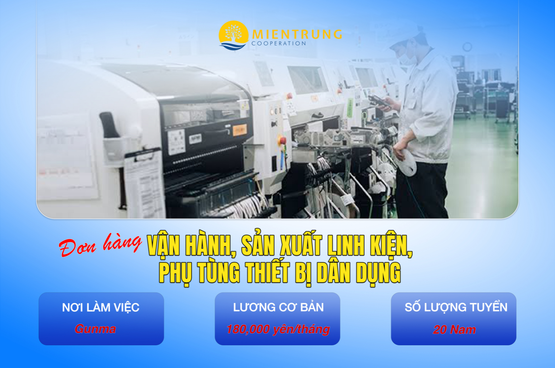 VẬN HÀNH, SẢN XUẤT LINH KIỆN, PHỤ TÙNG THIẾT BỊ DÂN DỤNG